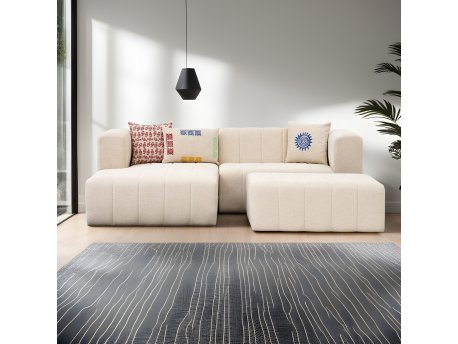 Atelier del Sofa Ugaona garnitura Beyza Mini Left Cream