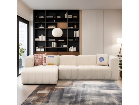 Atelier del Sofa Ugaona garnitura Beyza Left Cream