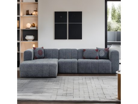 Atelier del Sofa Ugaona garnitura Beyza Left Grey
