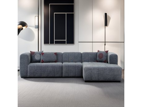 Atelier del Sofa Ugaona garnitura Beyza Right Grey