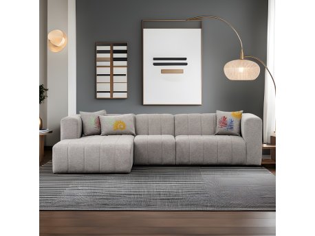 Atelier del Sofa Ugaona garnitura Beyza Left Light Grey