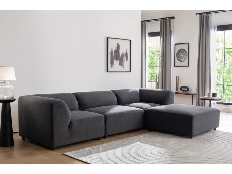 Atelier del Sofa Ugaona garnitura Alpha Right Anthracite
