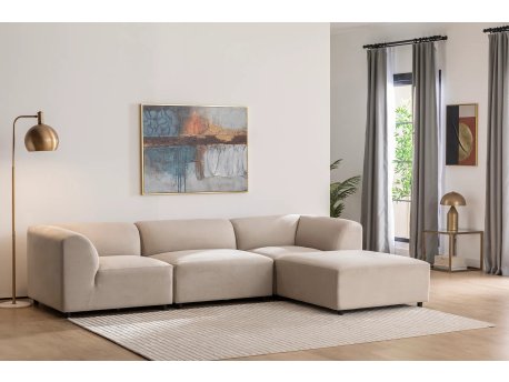 Atelier del Sofa Ugaona garnitura Alpha Right Cream