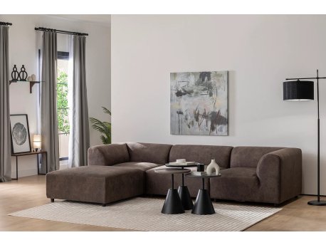Atelier del Sofa Ugaona garnitura Alpha Left Brown