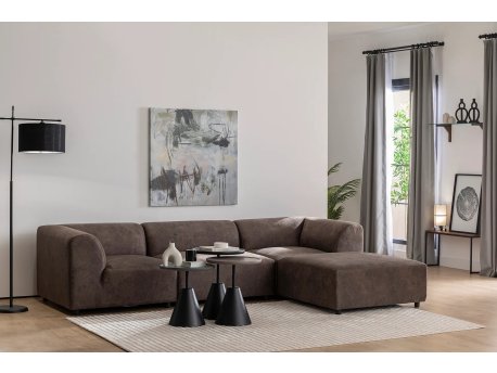 Atelier del Sofa Ugaona garnitura Alpha Right Brown