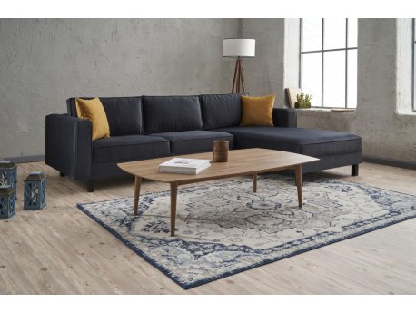 Atelier del Sofa Ugaona garnitura Kale Velvet Right Anthracite