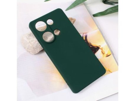 TERACELL Maska Soft Velvet Xiaomi Redmi Note 13 Pro 4G (EU) tamno zelena