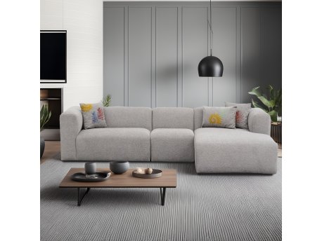 Atelier del Sofa Ugaona garnitura Linden Right Light Grey