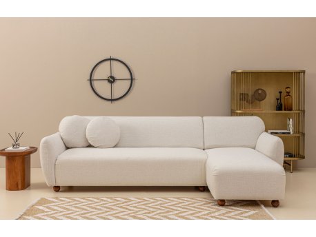 Atelier del Sofa Ugaona garnitura Eddy Corner Right (L3 CHL) White