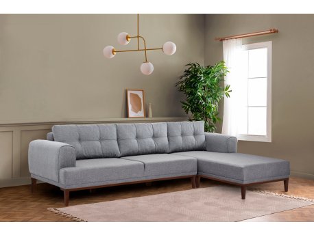 Atelier del Sofa Ugaona garnitura Vina Corner GreyWalnut