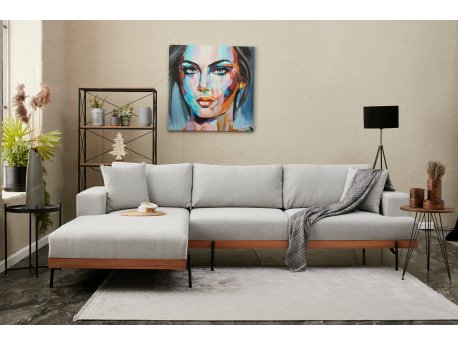 Atelier del Sofa Ugaona garnitura Liva Left Grey