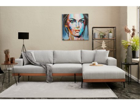 Atelier del Sofa Ugaona garnitura Liva Right Grey