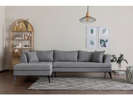 Atelier del Sofa Ugaona garnitura Bobo Left Light Grey
