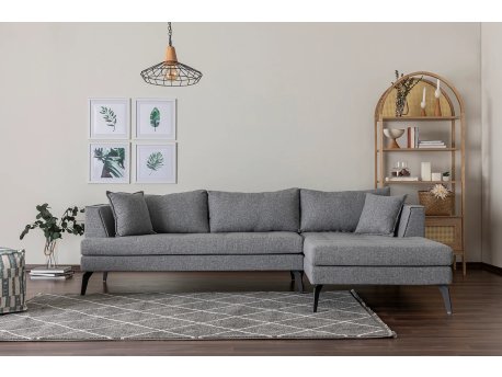 Atelier del Sofa Ugaona garnitura Bobo Right Light Grey