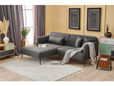 Atelier del Sofa Ugaona garnitura Revos Left Anthracite
