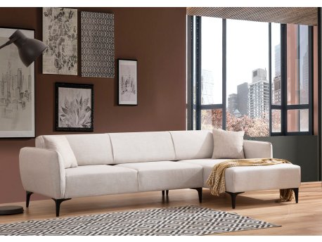 Atelier del Sofa Ugaona garnitura Belissimo Right Off White
