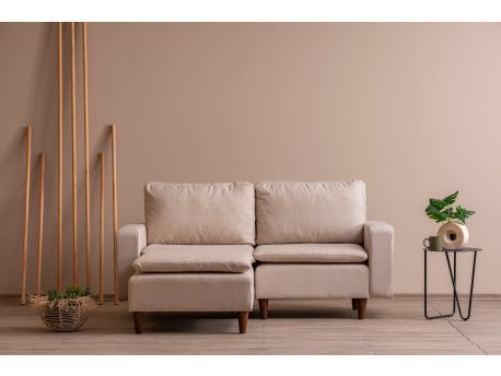 Atelier del Sofa Ugaona garnitura Lungo Mini Cream