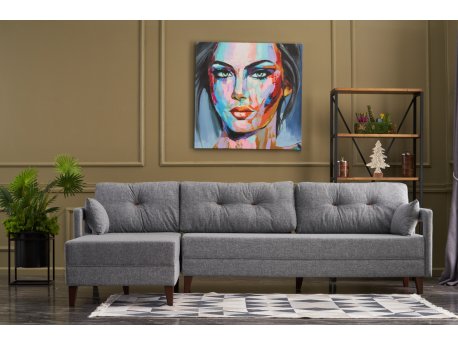 Atelier del Sofa Ugaona garnitura Comfort Left Grey