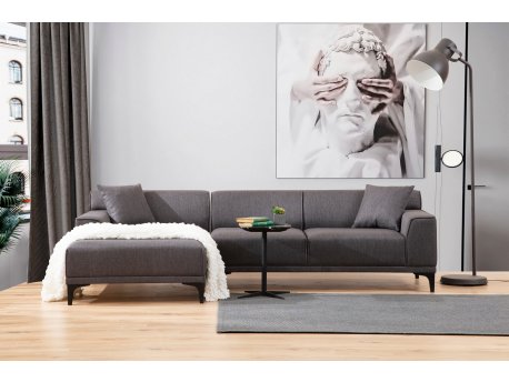 Atelier del Sofa Ugaona garnitura Petra L Corner Anthracite