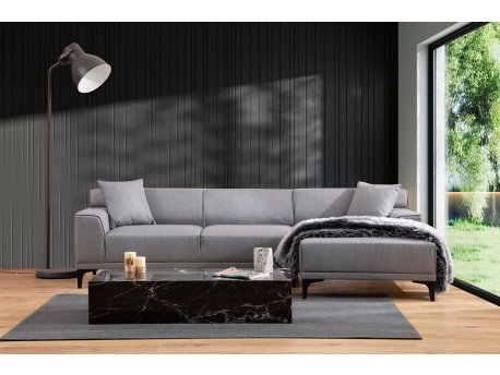 Atelier del Sofa Ugaona garnitura Petra R Corner Light Grey