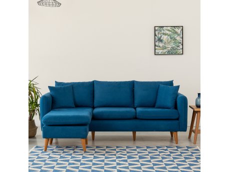 Atelier del Sofa Ugaona garnitura Sofia Corner Left Dark Blue