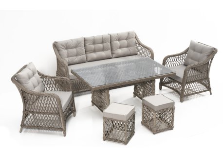 HANAH HOME Baštenski set Calista Set Cream