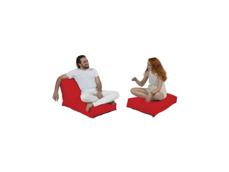 Atelier del Sofa Lazy bag Siesta Sofa Bed Pouf Red