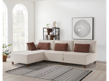 Atelier del Sofa Ugaona garnitura Matris Left Beige