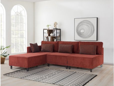 Atelier del Sofa Ugaona garnitura Matris Left Claret Red