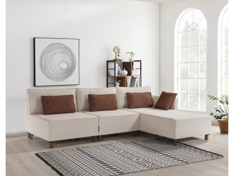 Atelier del Sofa Ugaona garnitura Matris Right Beige
