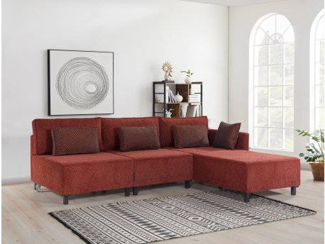 Atelier del Sofa Ugaona garnitura Matris Right Claret Red