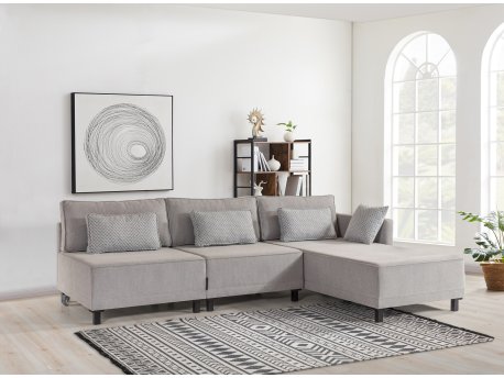 Atelier del Sofa Ugaona garnitura Matris Right Grey