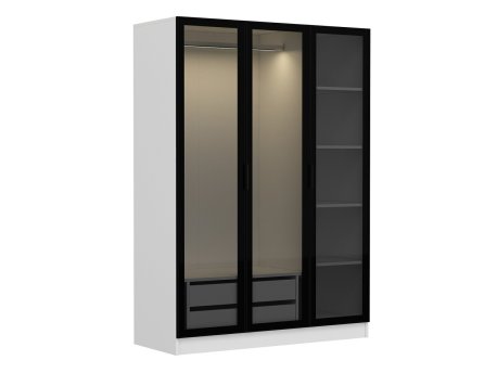 HANAH HOME Ormar Kale White Black 2273