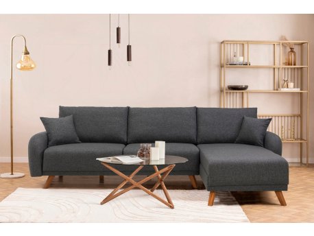 Atelier del Sofa Ugaona garnitura Hera 2 Corner Anthracite