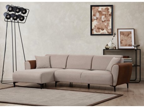 Atelier del Sofa Ugaona garnitura Aren Left Beige Cinnamon
