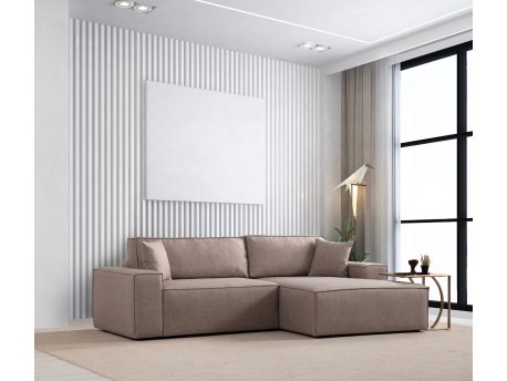 Atelier del Sofa Ugaona garnitura Pırlo Corner Right Brown