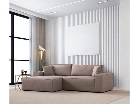 Atelier del Sofa Ugaona garnitura Pırlo Corner Left Brown