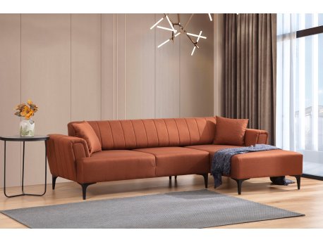 Atelier del Sofa Ugaona garnitura Hamlet Right Tile Red
