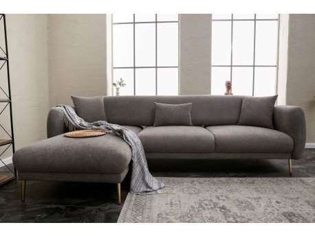 Atelier del Sofa Ugaona garnitura Simena Left Grey