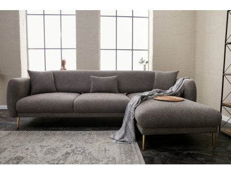 Atelier del Sofa Ugaona garnitura Simena Right Grey