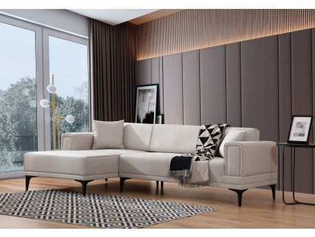 Atelier del Sofa Ugaona garnitura Horizon Left Ecru