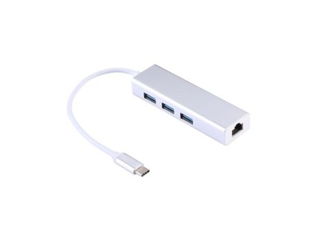VELTEH Type C HUB 4u1 RJ45 Gigabit LAN + 3*USB 3.0