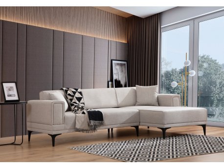 Atelier del Sofa Ugaona garnitura Horizon Right Ecru