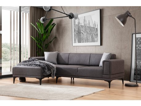 Atelier del Sofa Ugaona garnitura Horizon Left Dark Grey