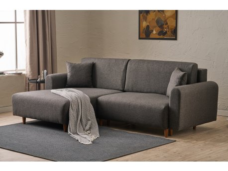 Atelier del Sofa Ugaona garnitura Mane Left Anthracite