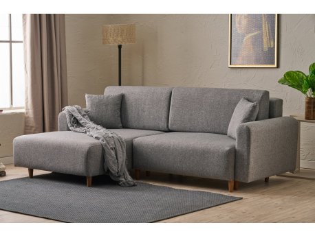 Atelier del Sofa Ugaona garnitura Mane Left Grey