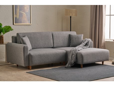 Atelier del Sofa Ugaona garnitura Mane Right Grey