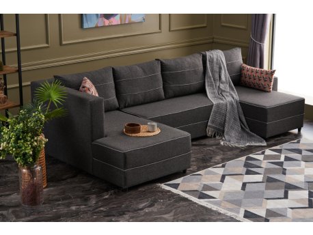 Atelier del Sofa Ugaona garnitura Ece Panoramik Anthracite