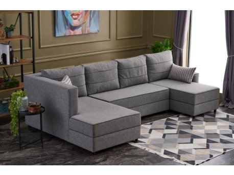 Atelier del Sofa Ugaona garnitura Ece Panoramik Grey