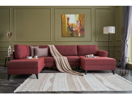 Atelier del Sofa Ugaona garnitura Eris Claret Red
